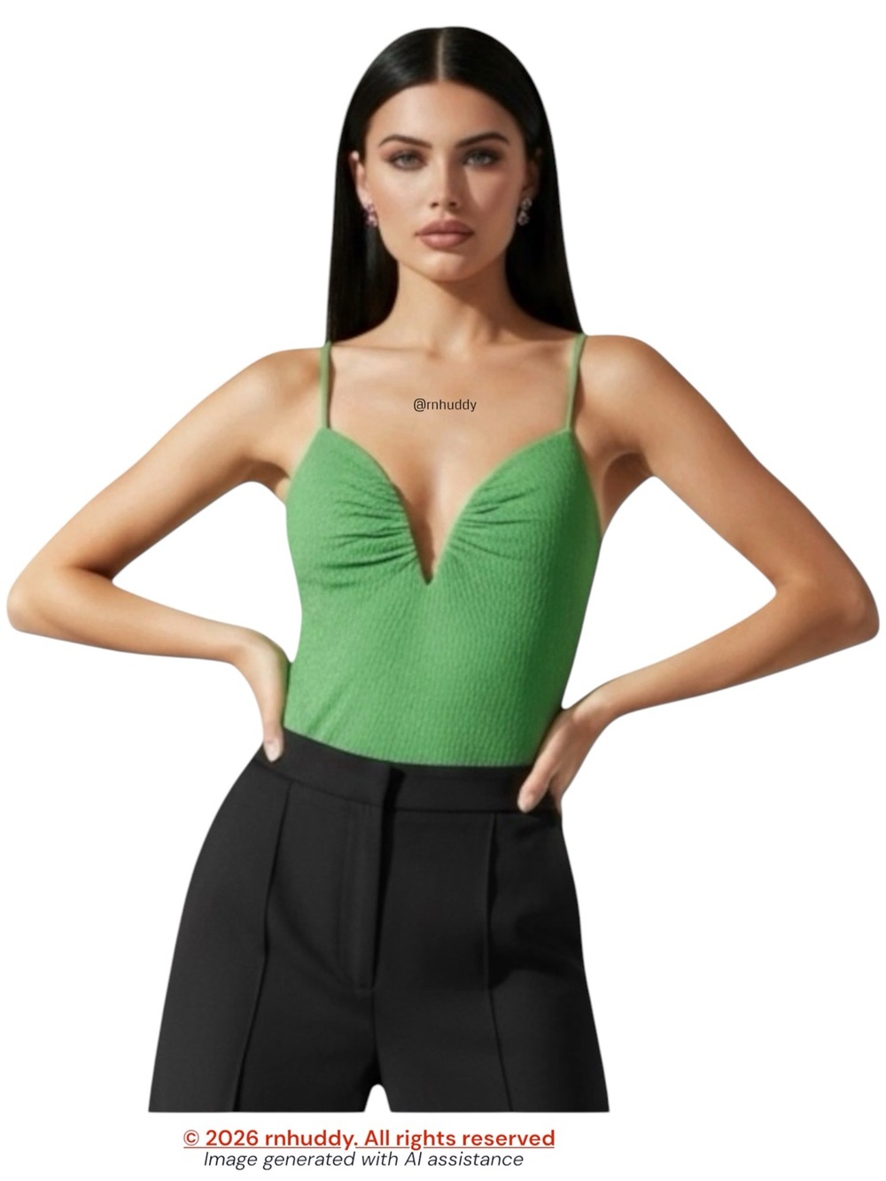 NWT ASTR XL green V wire textured bodysuit